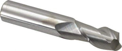 Accupro - 5/8", 2 Flute, Single End, Solid Carbide, 0.02" Corner Radius End Mill - 3-1/2" OAL, 40° Helix, Right Hand Flute, 1-1/4" LOC, Right Hand Cut - USA Tool & Supply