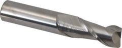 Accupro - 5/8", 2 Flute, Single End, Solid Carbide, 0.03" Corner Radius End Mill - 3-1/2" OAL, 40° Helix, Right Hand Flute, 1-1/4" LOC, Right Hand Cut - USA Tool & Supply