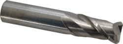 Accupro - 3/4", 2 Flute, Single End, Solid Carbide, 1/8" Corner Radius End Mill - 4" OAL, 40° Helix, Right Hand Flute, 1-1/2" LOC, Right Hand Cut - USA Tool & Supply
