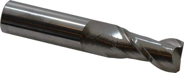 Accupro - 3/4", 2 Flute, Single End, Solid Carbide, 0.06" Corner Radius End Mill - 4" OAL, 40° Helix, Right Hand Flute, 1-1/2" LOC, Right Hand Cut - USA Tool & Supply