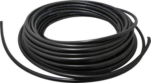 Parker - 1/4" ID x 3/8" OD, 1/16" Wall Thickness, 100' Long, Polyethylene Tube - Black, 125 Max psi, -80 to 150°F - USA Tool & Supply