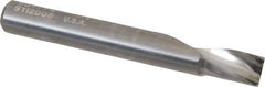 Onsrud - 1/4" Cutting Diam x 3/8" Length of Cut, 1 Flute, Upcut Spiral Router Bit - Uncoated, Right Hand Cut, Solid Carbide, 2" OAL x 1/4" Shank Diam, Single Edge, 21° Helix Angle - USA Tool & Supply