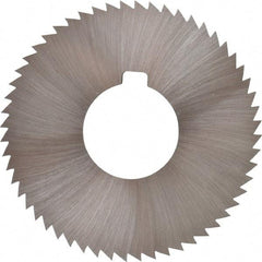 Made in USA - 2-3/4" Diam x 0.064" Blade Thickness x 1" Arbor Hole Diam, 56 Tooth Slitting and Slotting Saw - Arbor Connection, Right Hand, Uncoated, High Speed Steel, Concave Ground, Contains Keyway - USA Tool & Supply