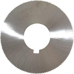 Made in USA - 1-3/4" Diam x 0.014" Blade Thickness x 5/8" Arbor Hole Diam, 132 Tooth Slitting and Slotting Saw - Arbor Connection, Right Hand, Uncoated, High Speed Steel, Concave Ground, Contains Keyway - USA Tool & Supply