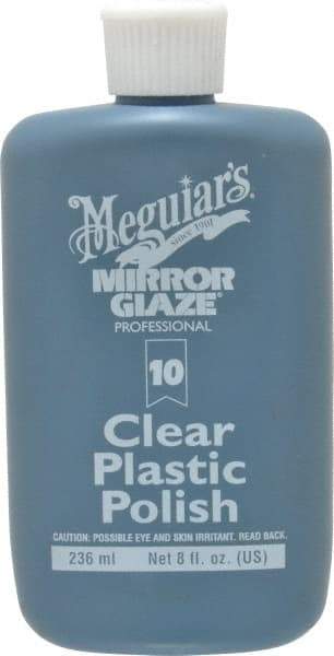 Mirror Glaze - Automotive Plastic Polish - 8 oz Bottle - USA Tool & Supply