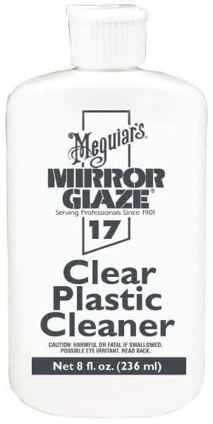 Mirror Glaze - Automotive Clear Plastic Cleaner - 8 oz Bottle - USA Tool & Supply