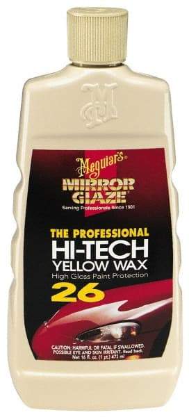 Mirror Glaze - Automotive Liquid Yellow Wax - 16 oz Bottle - USA Tool & Supply