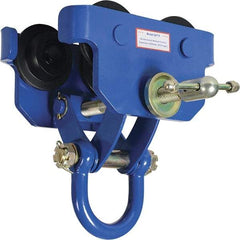 Vestil - 3 Ton Capacity Quick Install Manual Trolley - 3" to 7" Flange Width - USA Tool & Supply