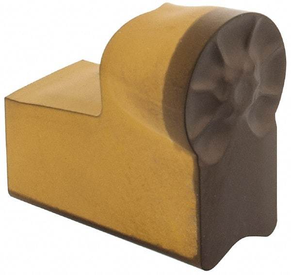 Iscar - 840TAGB Y Grade IC8250, 8mm Cutting Width Carbide Grooving Insert - 4mm Max Depth of Cut, 4mm Corner Radius, TiCN/Al2O3/TiN Finish - USA Tool & Supply