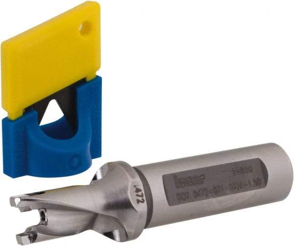 Iscar - 0.472" to 0.488" Diam, 1.5xD, 0.71" Max Depth, 5/8" Shank Diam, 3.27" OAL, Replaceable-Tip Drill - FCP, ICK, ICK-2M, ICM, ICP, iCP-2M Insert, 73382962 Toolholder, Series SumoCham - USA Tool & Supply