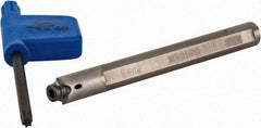 Iscar - MGCH, Internal, 1.5mm Max Depth of Cut, 0.5 to 4mm Groove Width, Indexable Grooving Tool Holder - GIQ.. Insert Compatibility, 6mm Shank Width, 62mm OAL, Through Coolant - USA Tool & Supply