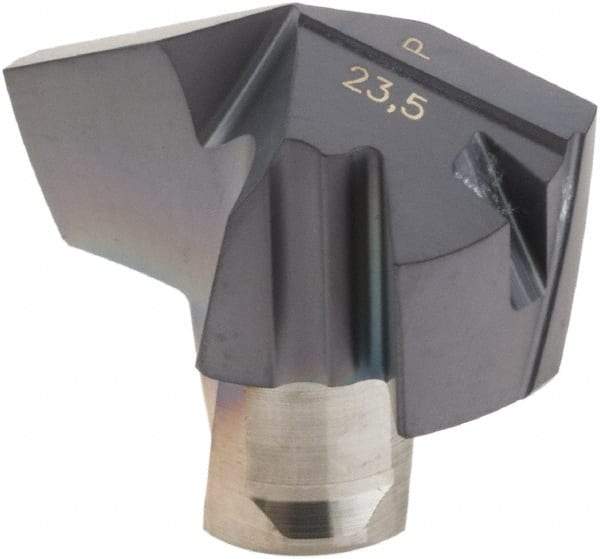 Iscar - Series ICP, 0.925" Diam Grade IC908 140° Replaceable Drill Tip - Carbide, TiAlN Finish, 23 Seat Size, Through Coolant - USA Tool & Supply