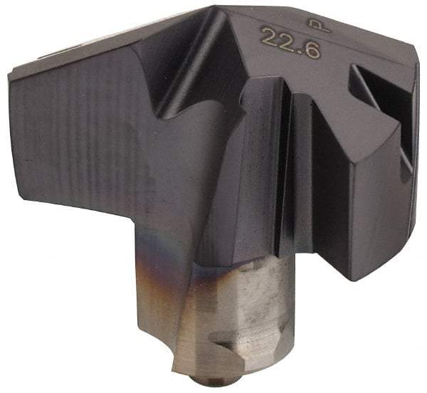 Iscar - Series ICP, 22.61mm Diam Grade IC908 140° Replaceable Drill Tip - Carbide, TiAlN Finish, 22 Seat Size - USA Tool & Supply