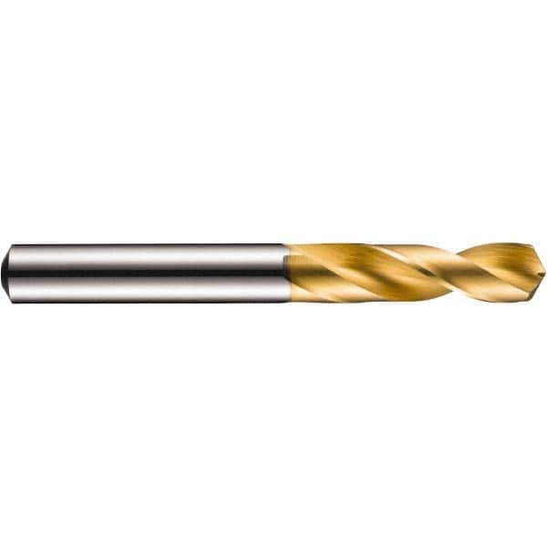 DORMER - 3.7mm 130° Spiral Flute Solid Carbide Screw Machine Drill Bit - USA Tool & Supply