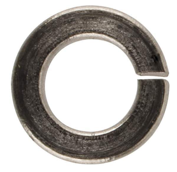 Made in USA - #4, 0.025" Thick Split Lock Washer - 316 Stainless Steel, 0.114" Min ID, 0.12" Max ID, 0.209" Max OD - USA Tool & Supply