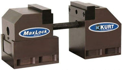 Kurt - 3-1/2" Jaw Width, 4-5/8" High x 8" Long Vise - For Use with 5 Axis Workholding Systems - USA Tool & Supply