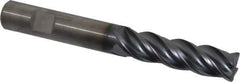 Kennametal - 5/8", 4 Flute, Solid Carbide, 0.06" Corner Radius End Mill - 5" OAL, 2-1/4" LOC - USA Tool & Supply