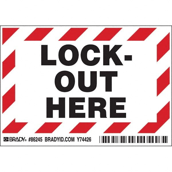 Brady - Safety & Facility Labels Message Type: Accident Prevention Header: None - USA Tool & Supply