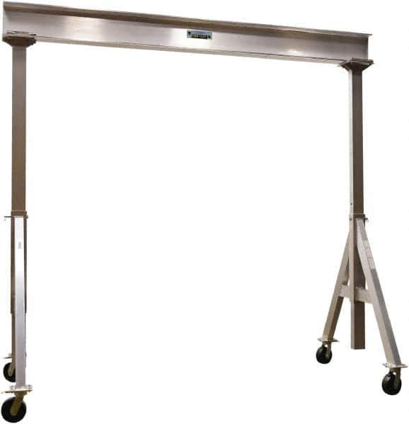 Vestil - 6,000 Lb Load Capacity, Aluminum Gantry Crane - 12' Span - USA Tool & Supply