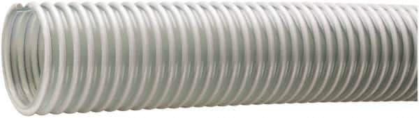 Kuriyama of America - 3" ID x 3.64" OD, 40 Max psi, Full In. Hg, Dry Material Handling & Transfer Hose - PVC, -40 to 150°F, 4" Bend Radius, 100' Coil Length, Clear - USA Tool & Supply