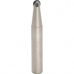 Iscar - 25mm Cut Diam, 0.059" Max Depth, 25mm Shank Diam, Weldon Shank Indexable High-Feed End Mill - Screw Holding Method, FF WOMT/WOCT, FF WOMW Insert, FF EW Toolholder, Through Coolant - USA Tool & Supply