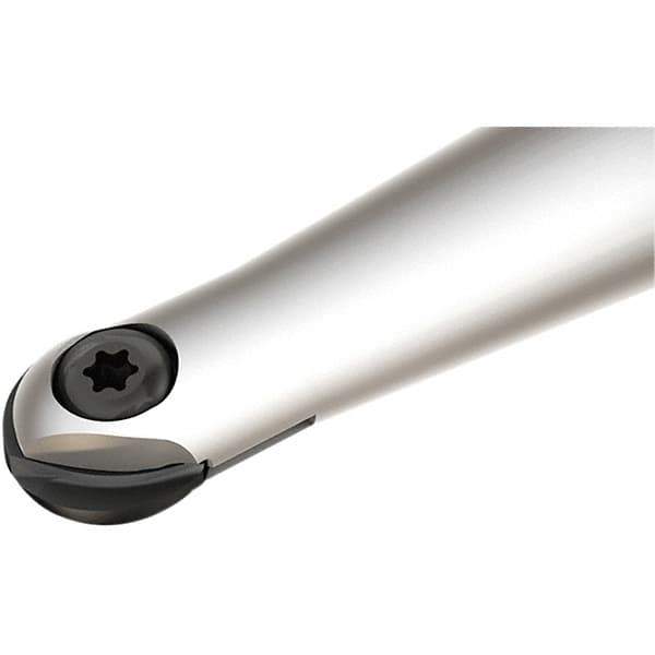 Iscar - 16mm Cut Diam, 25mm Shank Diam, 160mm OAL, Indexable Ball Nose End Mill - 60mm Head Length, Straight Shank, HCM D16 Toolholder, HBF-QF, HBR-QF, HCD-QF, HCR Insert - USA Tool & Supply