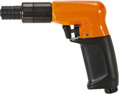 Cleco - 1/4" Bit Holder, 1,900 RPM, Pistol Grip Handle Air Screwdriver - 26 In/Lb Torque, 1/8" Inlet, 11 CFM - USA Tool & Supply