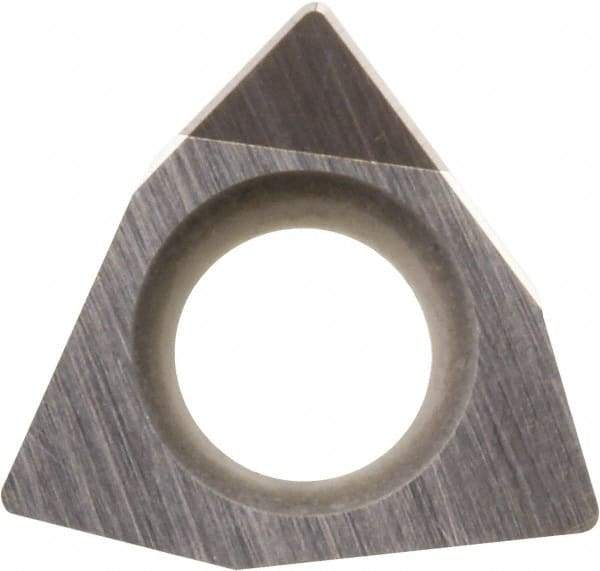 Kyocera - WBGW1.51.51 Grade KBN510 CBN Turning Insert - Uncoated, 80° Trigon, 3/16" Inscr Circle, 3/32" Thick, 1/64" Corner Radius - USA Tool & Supply