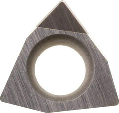 Kyocera - WBGW1.51.51 Grade KBN510 CBN Turning Insert - Uncoated, 80° Trigon, 3/16" Inscr Circle, 3/32" Thick, 1/64" Corner Radius - USA Tool & Supply