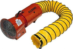 Allegro - 1,275 CFM, Electrical AC Axial Blower Kit - 8 Inch Inlet/Outlet, 0.33 HP, 120 Max Voltage Rating - USA Tool & Supply