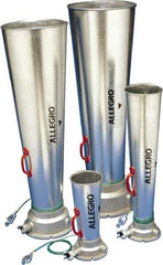 Allegro - 46.06 Inch Long, Galvanized Steel Venturi Style Pneumatic Blowers - 1 Inch NPT, 14.37 Inch Base Diameter, 14-1/4 Inch Face Diameter - USA Tool & Supply