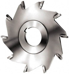 Made in USA - 3" Diam x 1/8" Blade Thickness x 1" Arbor Hole Diam, 6 Tooth Slitting and Slotting Saw - Arbor Connection, Right Hand, Uncoated, Carbide-Tipped, Contains Keyway - USA Tool & Supply