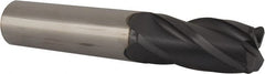 SGS - 16mm Diam 4 Flute Solid Carbide 2mm Corner Radius End Mill - USA Tool & Supply