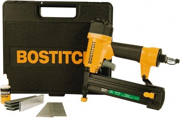 Stanley Bostitch - 5/8 to 1-5/8" Brad Length & 1/2 to 1-1/2" Staple Length, 18 Gauge Staple Gun/Brad Air Nailer - 70 to 100 psi - USA Tool & Supply