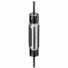 Collet Chuck: 0.5 to 10 mm Capacity, ER Collet, 22 mm Shank Dia, Straight Shank 70 mm Projection, 0.003 mm TIR, Through Coolant