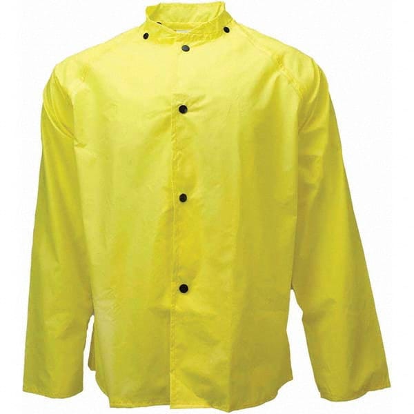 Neese - Size L Yellow Rain & Flame Resistant/Retardant Rain Jacket - USA Tool & Supply