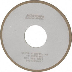 Norton - 4" Diam x 1-1/4" Hole x 1/8" Thick, 150 Grit Surface Grinding Wheel - Diamond, Type 1A1, Very Fine Grade, Resinoid Bond - USA Tool & Supply