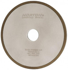 Norton - 7" Diam x 1-1/4" Hole x 3/8" Thick, 120 Grit Surface Grinding Wheel - Diamond, Type 1A1, Fine Grade, Resinoid Bond - USA Tool & Supply
