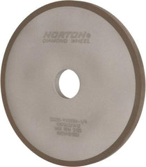 Norton - 7" Diam x 1-1/4" Hole x 3/8" Thick, 220 Grit Surface Grinding Wheel - Diamond, Type 1A1, Very Fine Grade, Resinoid Bond - USA Tool & Supply