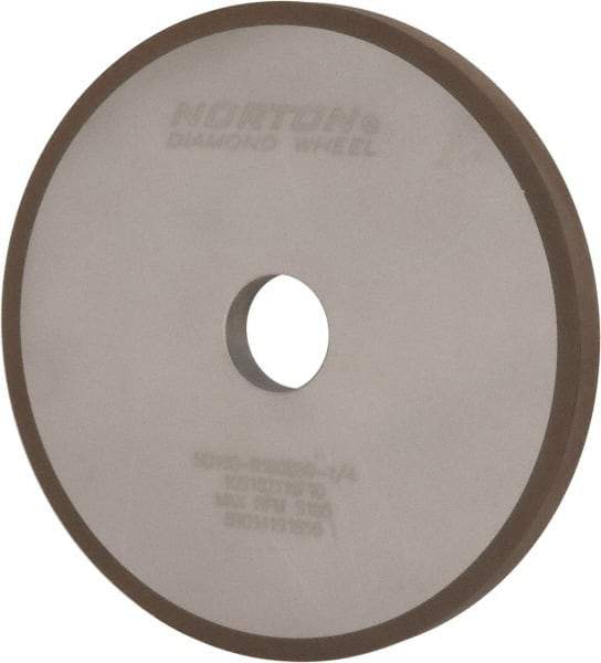 Norton - 7" Diam x 1-1/4" Hole x 1/2" Thick, 180 Grit Surface Grinding Wheel - Diamond, Type 1A1, Very Fine Grade, Resinoid Bond - USA Tool & Supply