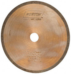 Norton - 4" Diam x 1/2" Hole, 220 Grit Surface Grinding Wheel - Diamond, Type 1A1R, Fine Grade - USA Tool & Supply