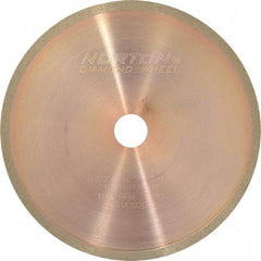 Norton - 4" Diam x 1/2" Hole, 150 Grit Surface Grinding Wheel - Diamond, Type 1A1R, Medium Grade - USA Tool & Supply