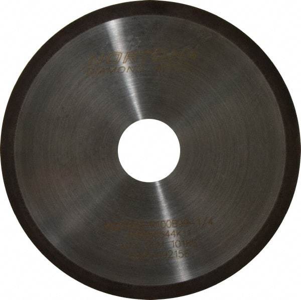 Norton - 6" Diam x 1-1/4" Hole, 100 Grit Surface Grinding Wheel - Diamond, Type 1A1R, Coarse Grade - USA Tool & Supply