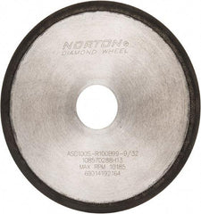 Norton - 6" Diam x 1-1/4" Hole, 100 Grit Surface Grinding Wheel - Type 1A1R, Coarse Grade - USA Tool & Supply