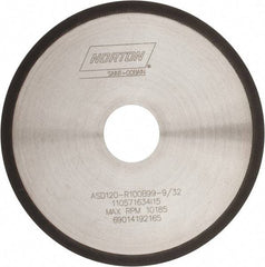 Norton - 6" Diam x 1-1/4" Hole, 120 Grit Surface Grinding Wheel - Type 1A1R, Coarse Grade - USA Tool & Supply