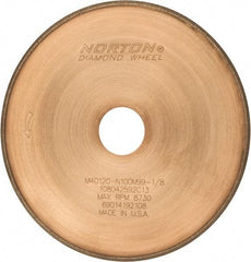 Norton - 7" Diam x 1-1/4" Hole, 120 Grit Surface Grinding Wheel - Diamond, Type 1A1R, Coarse Grade - USA Tool & Supply