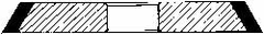 Norton - 6" Diam x 1-1/4" Hole x 3/32" Thick, 320 Grit Surface Grinding Wheel - Diamond, Type 1V1P, Extra Fine Grade, Resinoid Bond - USA Tool & Supply