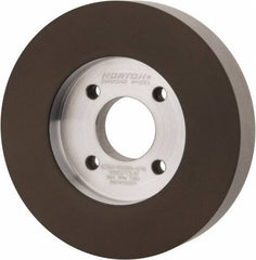 Norton - 5" Diam, 1-1/4" Hole Size, 1" Overall Thickness, 320 Grit, Type 6 Tool & Cutter Grinding Wheel - Extra Fine Grade, Diamond, Resinoid Bond - USA Tool & Supply