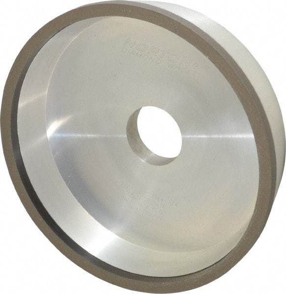 Norton - 6" Diam, 1-1/4" Hole Size, 1-1/2" Overall Thickness, 150 Grit, Type 11 Tool & Cutter Grinding Wheel - Very Fine Grade, Diamond, Resinoid Bond - USA Tool & Supply