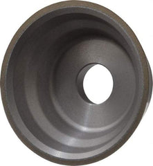 Norton - 3" Diam, 3/4" Hole Size, 1-1/4" Overall Thickness, 150 Grit, Type 11 Tool & Cutter Grinding Wheel - Very Fine Grade, Diamond, Resinoid Bond - USA Tool & Supply